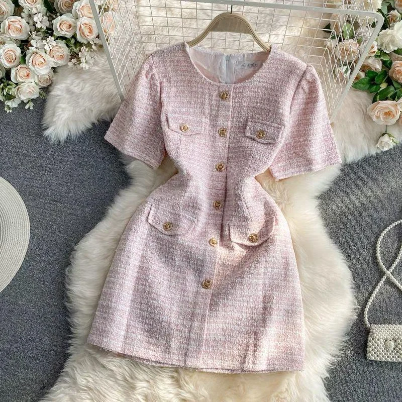 Printed mini dresses for a casual day out Fedora Tweed Dress