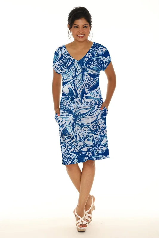 Mini dresses with tassel accents for a fun touch V-Neck Floral Print Dress