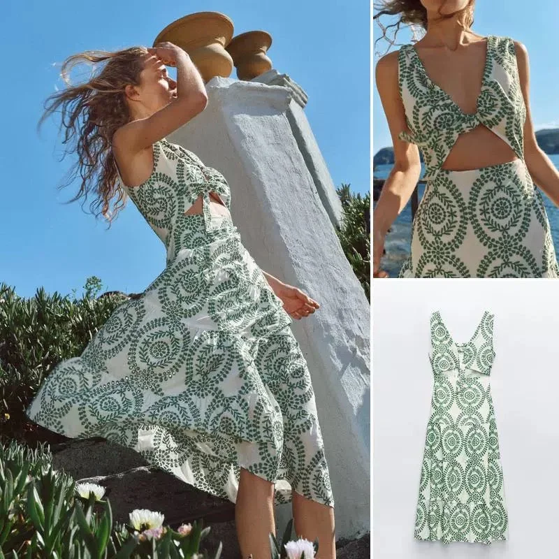 Midi dresses with denim fabric for a casual yet stylish day out Grekko Vintage Summer Midi Dress