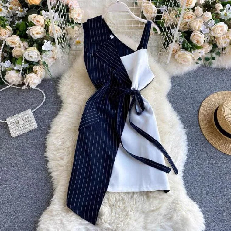 Mini dresses with keyhole necklines Haisey One Shoulder Dress