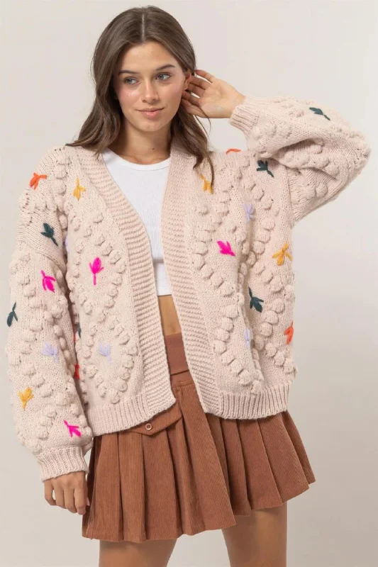 hooded women cardigan for added warmth and stylehooded women cardigan for added warmth and styleFlora Pop Cardigan