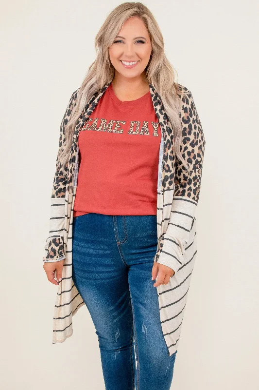 plus size women cardigan for comfortable layeringplus size women cardigan for comfortable layeringFollow My Lead Cardigan, White