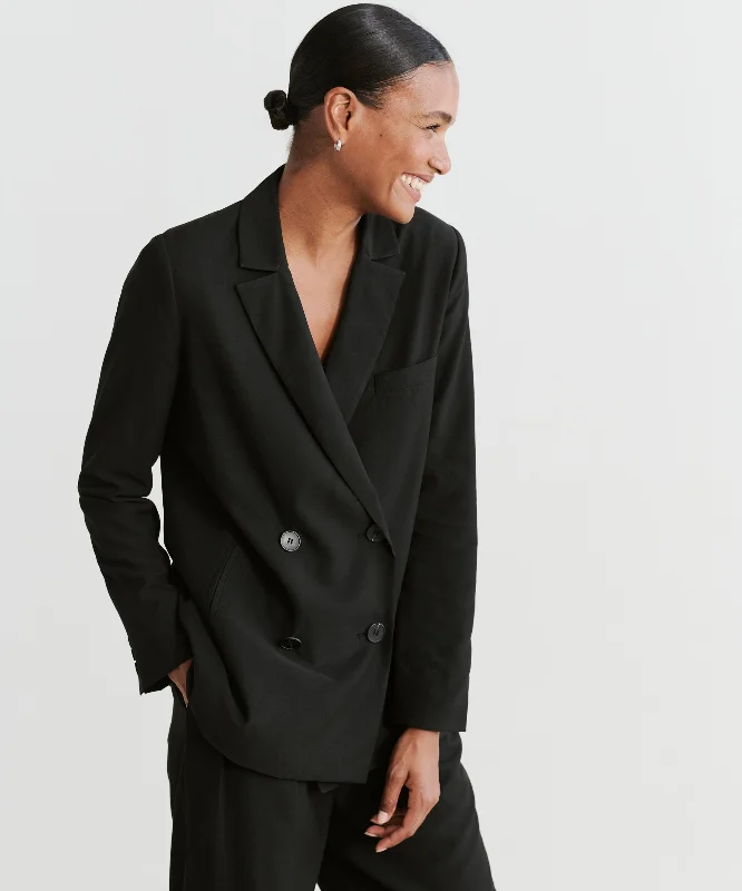 Single - Breasted Women's Tweed Blazers with Gold Buttons for a Classic LookJones Blazer