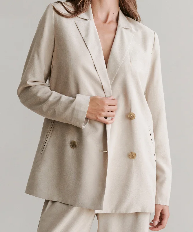 Women's Belted Blazers in Camel Color for a Sophisticated OutfitJones Blazer