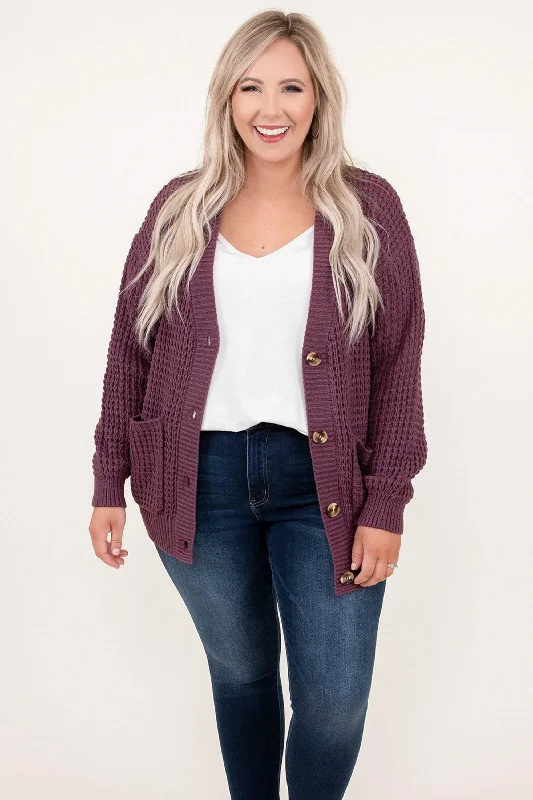 organic cotton women cardigan for an eco - friendly choiceorganic cotton women cardigan for an eco - friendly choiceJust Throw It On Cardigan, Eggplant