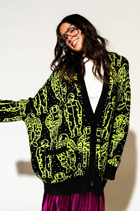 cropped women cardigan to pair with high - waisted jeanscropped women cardigan to pair with high - waisted jeansInterstellar Oversized Cardigan