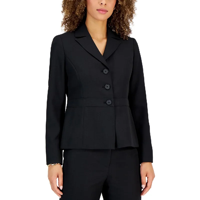 Women's Slim - Fit Blazers in Charcoal Gray for a Professional AppearanceLe Suit Womens Notch Collar Business Two-Button Blazer