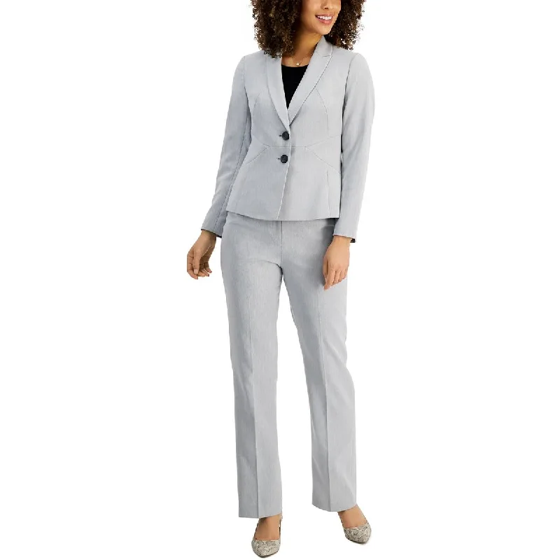 Women's Slim - Fit Blazers in Charcoal Gray for a Professional AppearanceLe Suit Womens Petites Business Career Two-Button Blazer