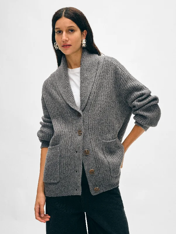 machine washable women cardigan for easy caremachine washable women cardigan for easy careMerino Blend Marled Shawl Collar Coatigan