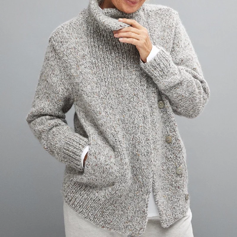 cable knit women cardigan with intricate patternsREDGRAVE 760