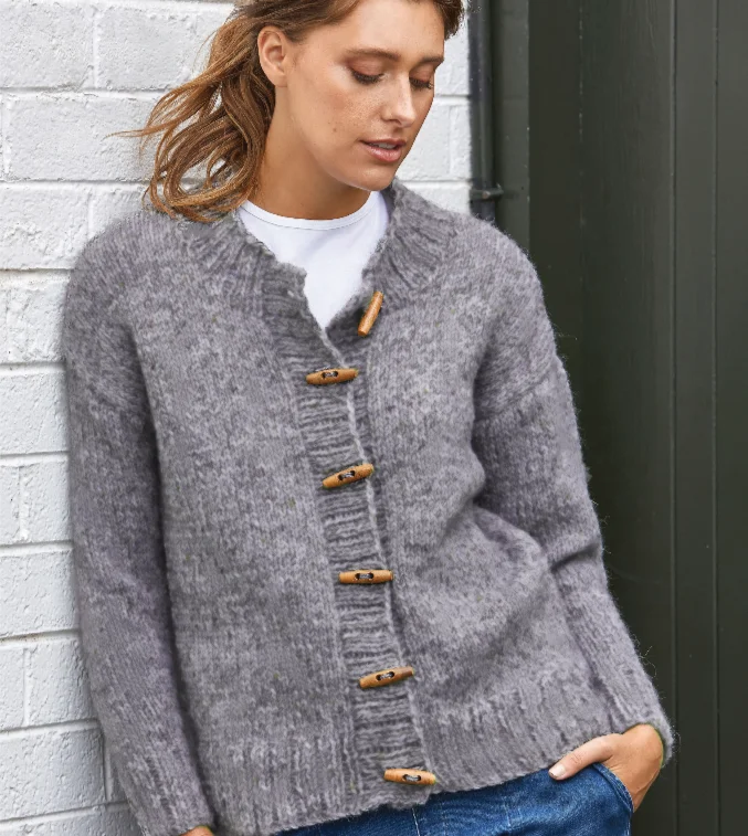 ribbed women cardigan with a classic textureTAYLOR 674