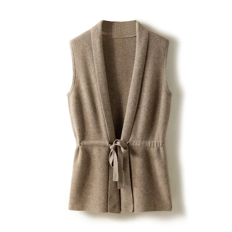 maternity women cardigan for expecting momsmaternity women cardigan for expecting momsAmy Fashion - V-Neck Tie Vest Vest Women's Short Knit Cardigan