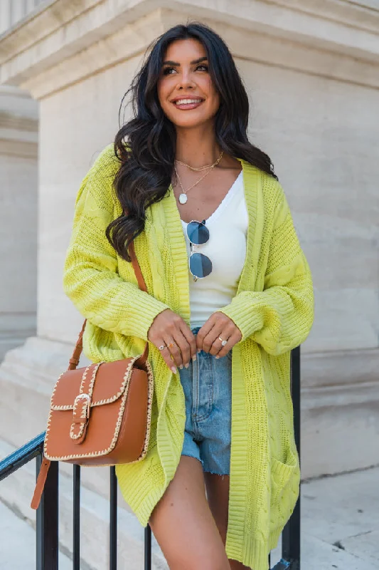 ribbed women cardigan with a classic textureWon't Change My Heart Matcha Cardigan