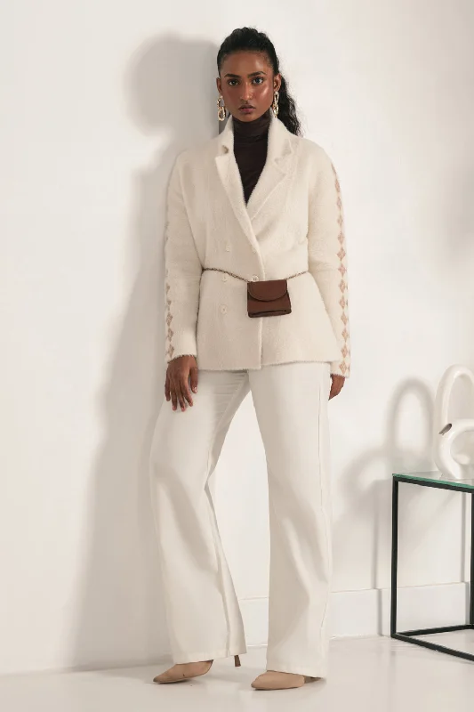 long length women cardigan with side slitslong length women cardigan with side slitsOFF WHITE COAT COLLAR FULL SLEEVES CARDIGAN SWEATER (24X-025-66)