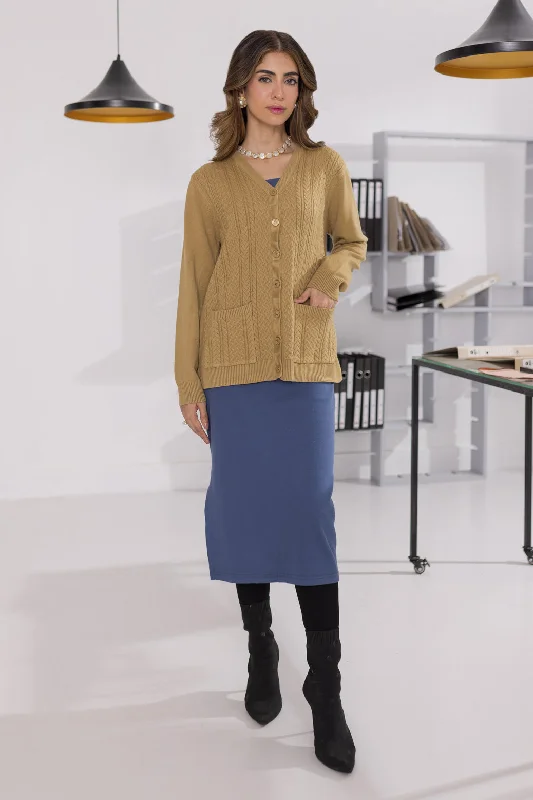 lightweight women cardigan for spring and falllightweight women cardigan for spring and fallGOLD-FULL SLEEVE V-NECK-CARDIGAN SWEATER (24X-169-66)