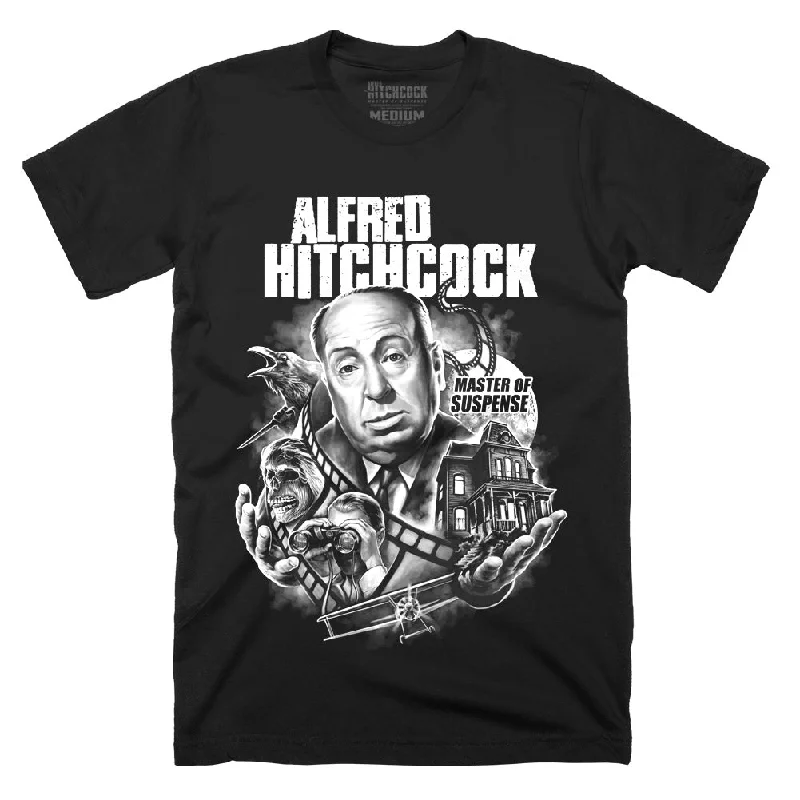 Graphic Print Women T Shirt for a Trendy StatementAlfred Hitchcock King Of The Silver Screen T-Shirt