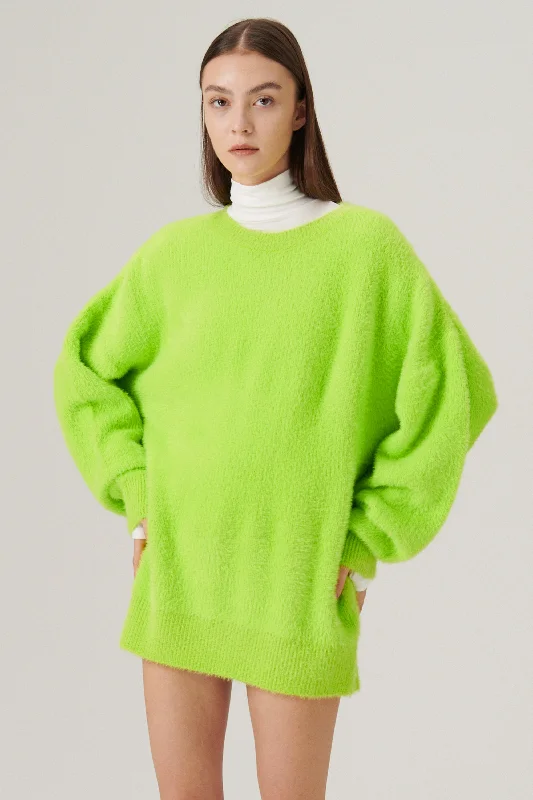 Women's Long Sleeve Turtleneck Cashmere SweatersAndy Fuzzy Sweater/Dress