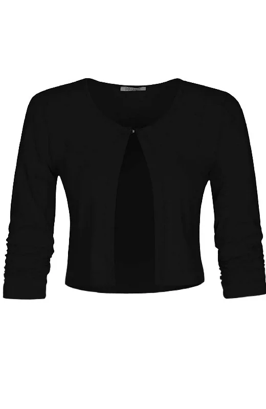 lightweight women cardigan for spring and falllightweight women cardigan for spring and fallBasic Essential Front Tie Cardigan In Black