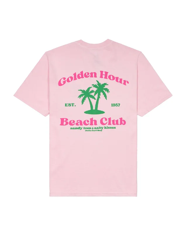 Long Sleeve Women T Shirt for Cooler WeatherWomen's Beach Club Pigment S/S Tee