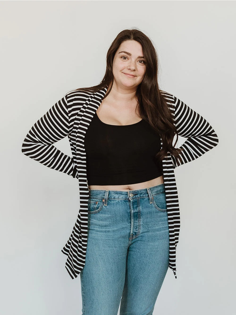 color block women cardigan with bold huescolor block women cardigan with bold huesBritton Cardigan Stripe