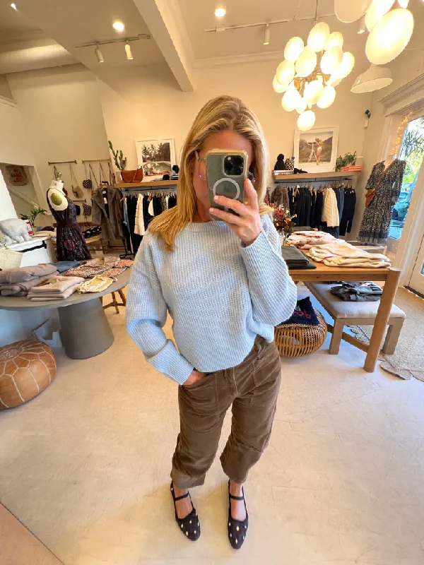 Cashmere Saddle Sleeve Crewneck