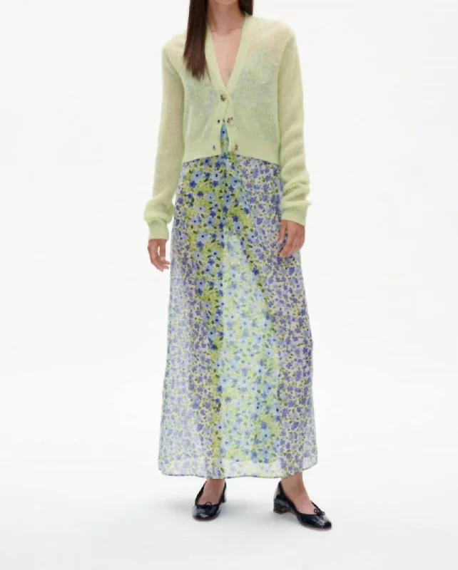 Plus Size Women's Embroidered Sweaters in Ethnic StylesCaya Sweater In Lime Cr√Me