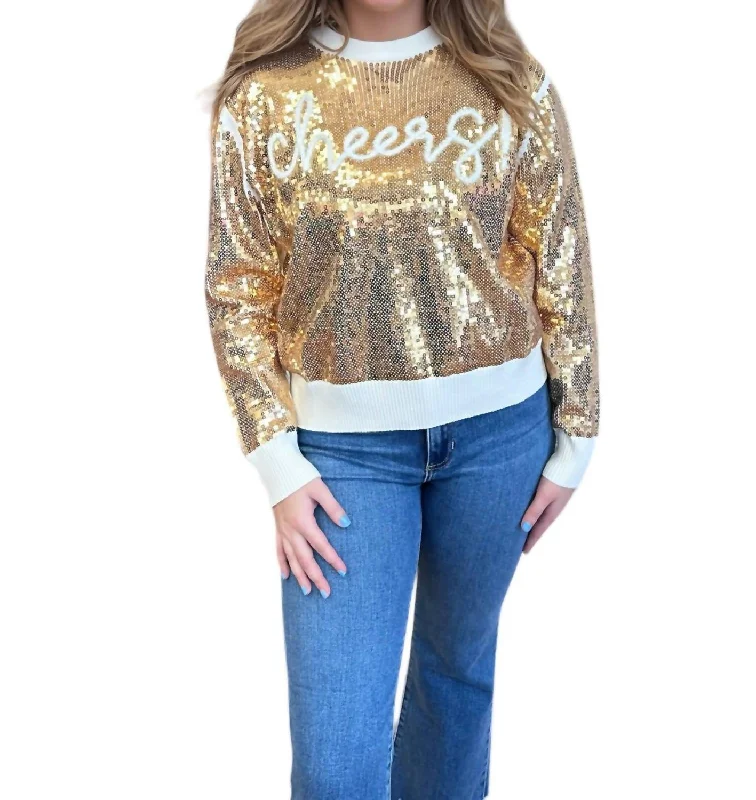 Mock Neck Women's Alpaca Wool Sweaters in Earth TonesCheers Sweater Top In Gold
