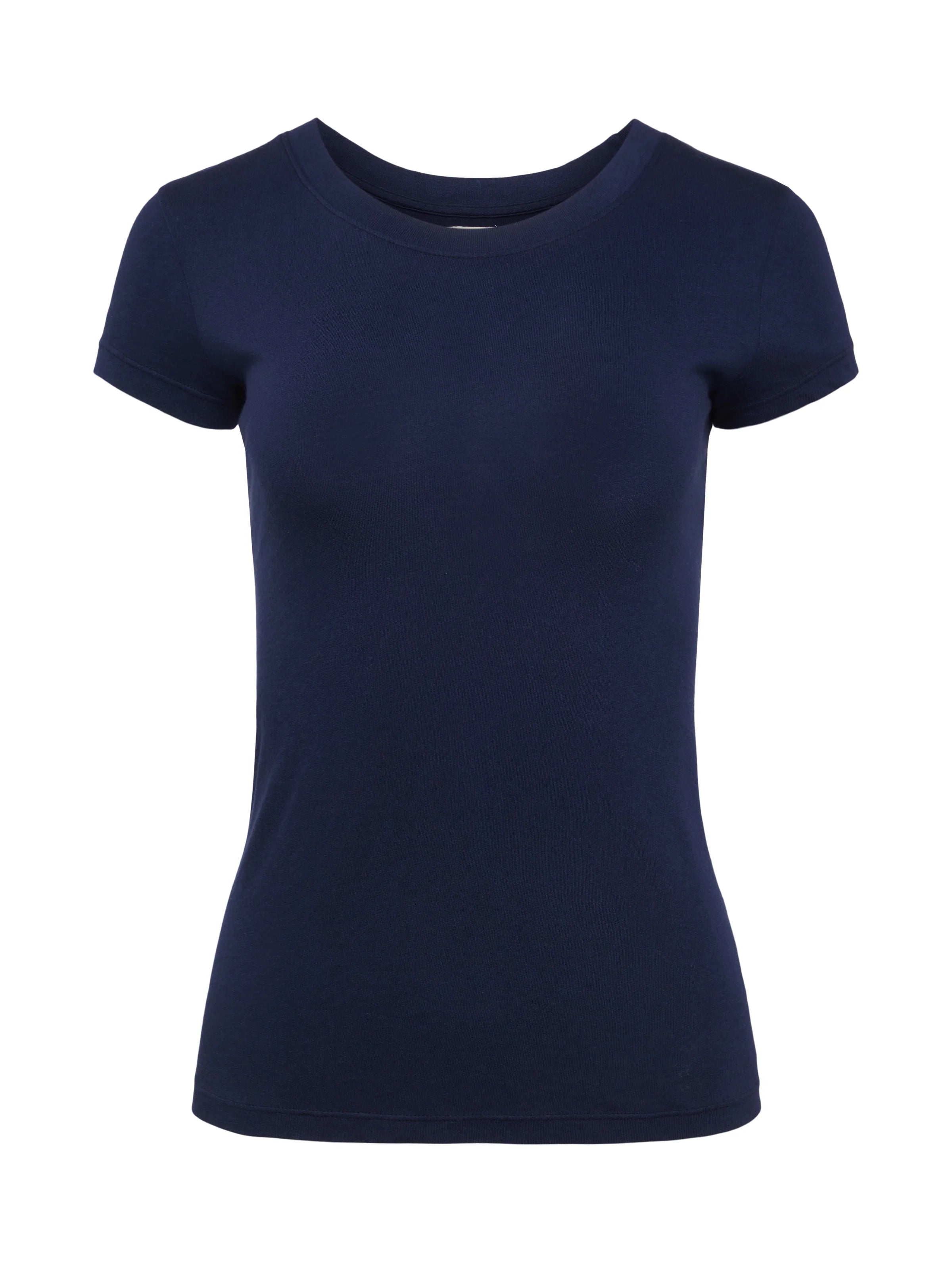 V - Neck Women T Shirt to Enhance the NecklineL'AGENCE CORY CREW NECK TEE