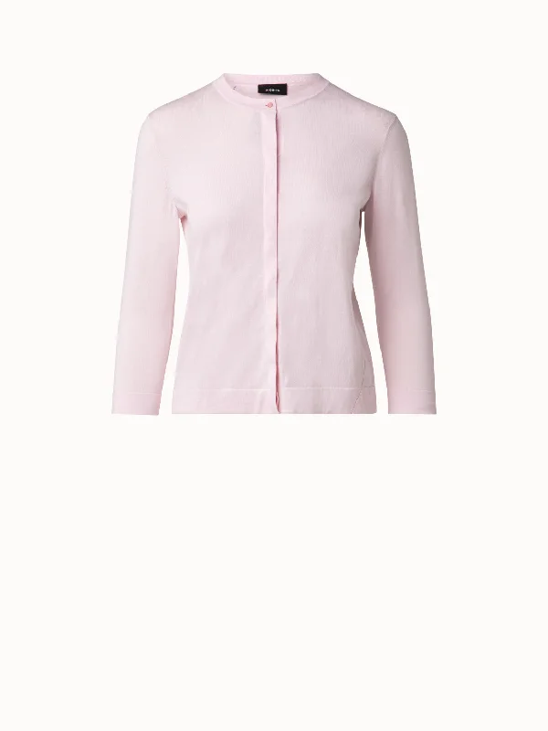 color block women cardigan with bold huescolor block women cardigan with bold huesSea Island Cotton Ai Hemstitch Cardigan
