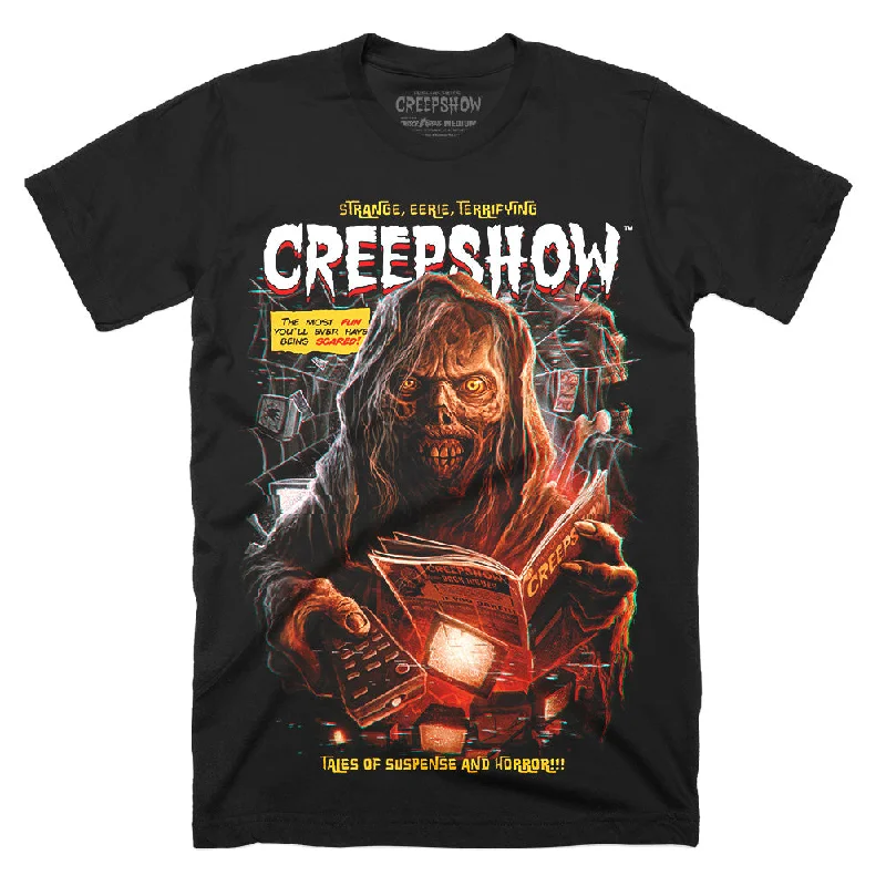 Striped Women T Shirt in a Classic PatternCreepshow Being Scared T-Shirt