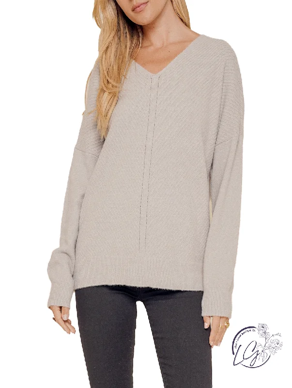 Plus Size Women's Open - Front Cardigan Style Sweater DressesDon't Forget About Me V-Neck Sweater