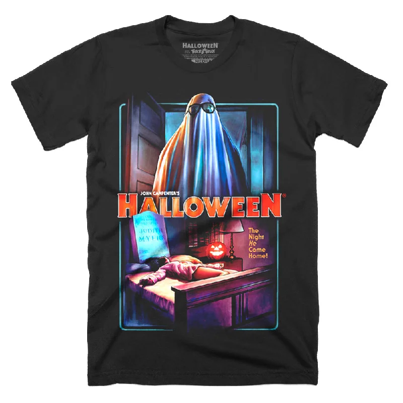 Crop Top Women T Shirt to Pair with High - Waisted BottomsHalloween Here Lies Judith Myers T-Shirt