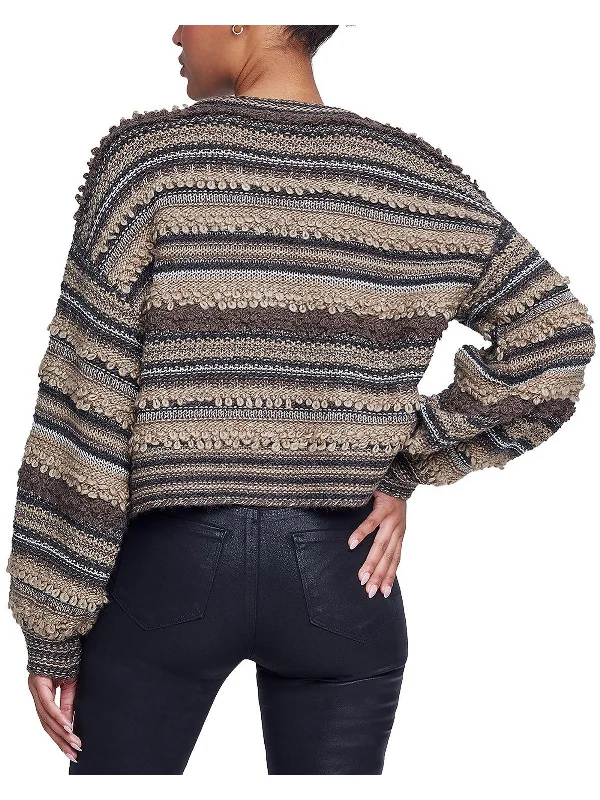 boyfriend style women cardigan for a relaxed fitboyfriend style women cardigan for a relaxed fitHarriet Womens Metallic Striped Cardigan Sweater