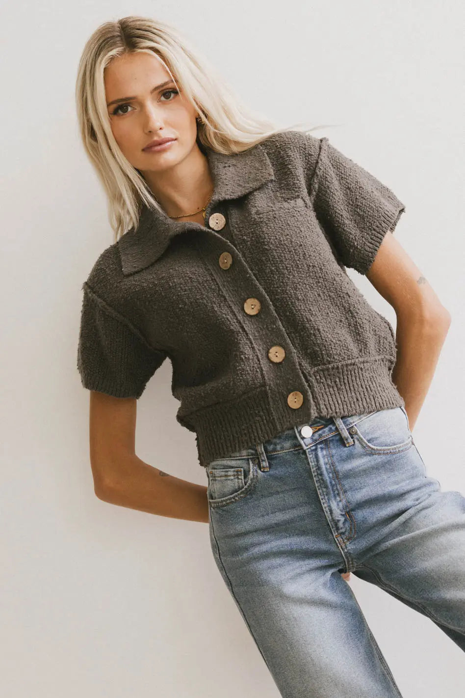 plus size women cardigan for comfortable layeringplus size women cardigan for comfortable layeringHayes Knit Cardigan in Charcoal
