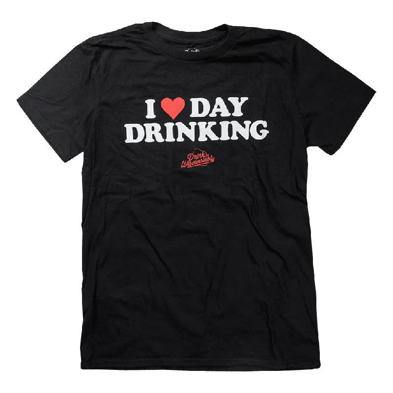 Puff Sleeve Women T Shirt for a Fashion - Forward Look"I Love Day Drinking" T-Shirt