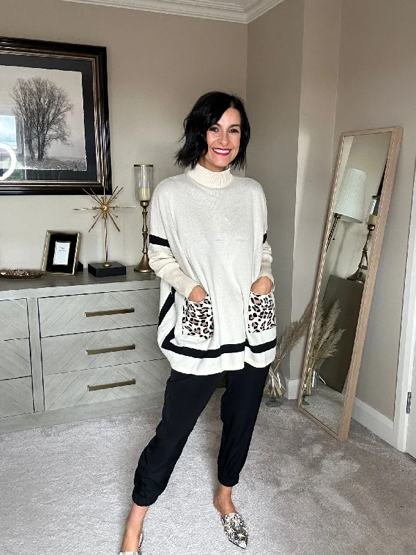 Plus Size Women's Embroidered Sweaters in Ethnic StylesJoanna polo sweater