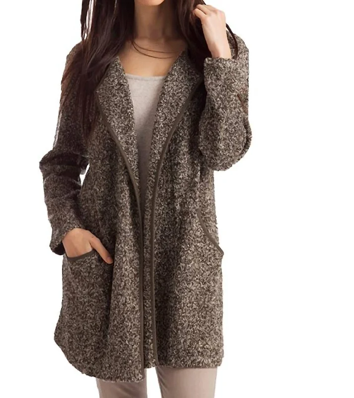floral print women cardigan for a feminine touchfloral print women cardigan for a feminine touchLara Long Tweed Cardigan In Olive Multi