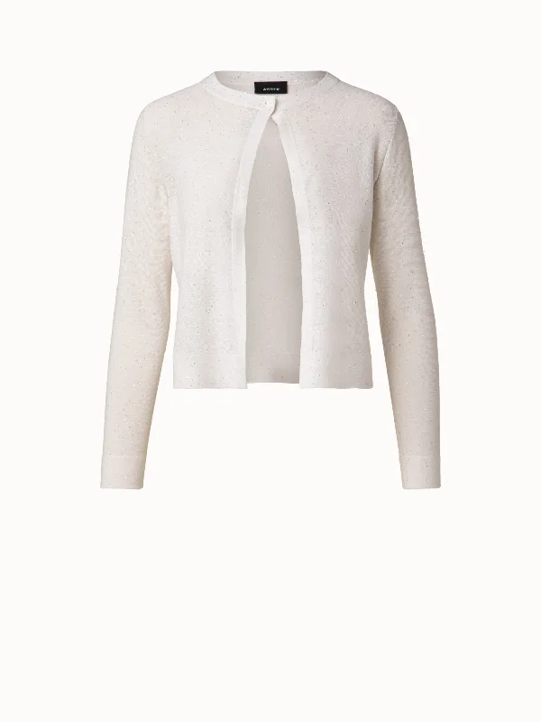 boyfriend style women cardigan for a relaxed fitboyfriend style women cardigan for a relaxed fitLinen Cotton Fine Sequins Cardigan