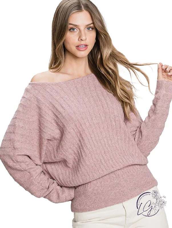 V - Neck Women's Ribbed Wool Sweaters for FallOwning The Moment Ribbed Sweater