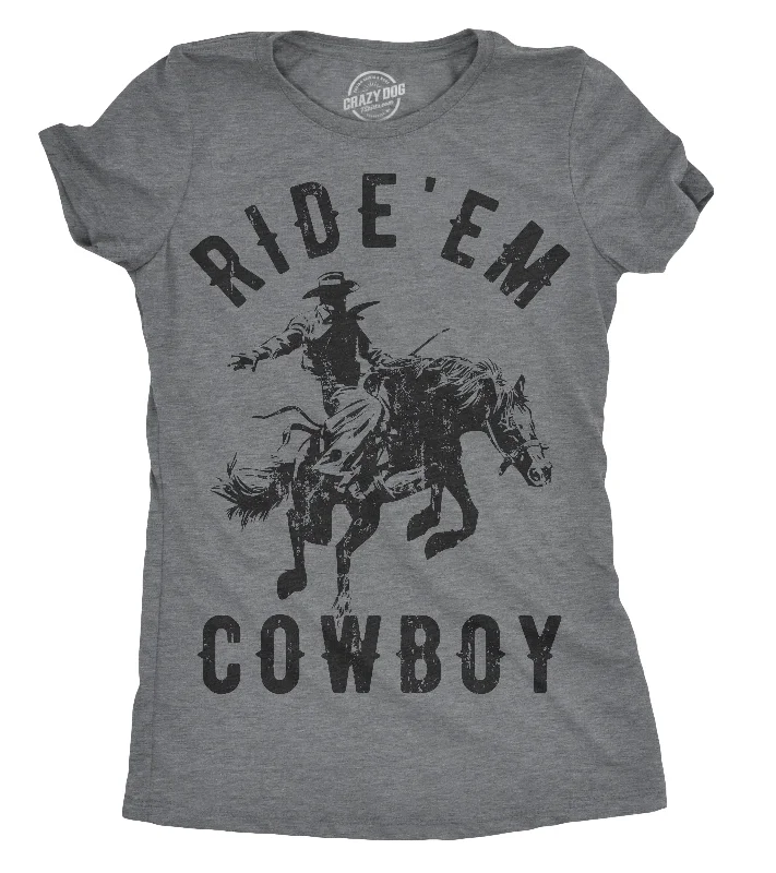 Sleeveless Women T Shirt for Summer ComfortRide 'Em Cowboy Women's T Shirt