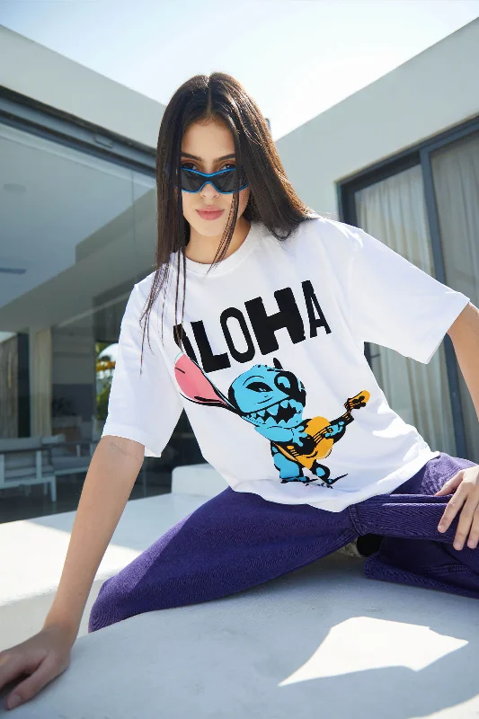 Crew Neck Women T Shirt with a Timeless DesignStitch Oversized T-shirt