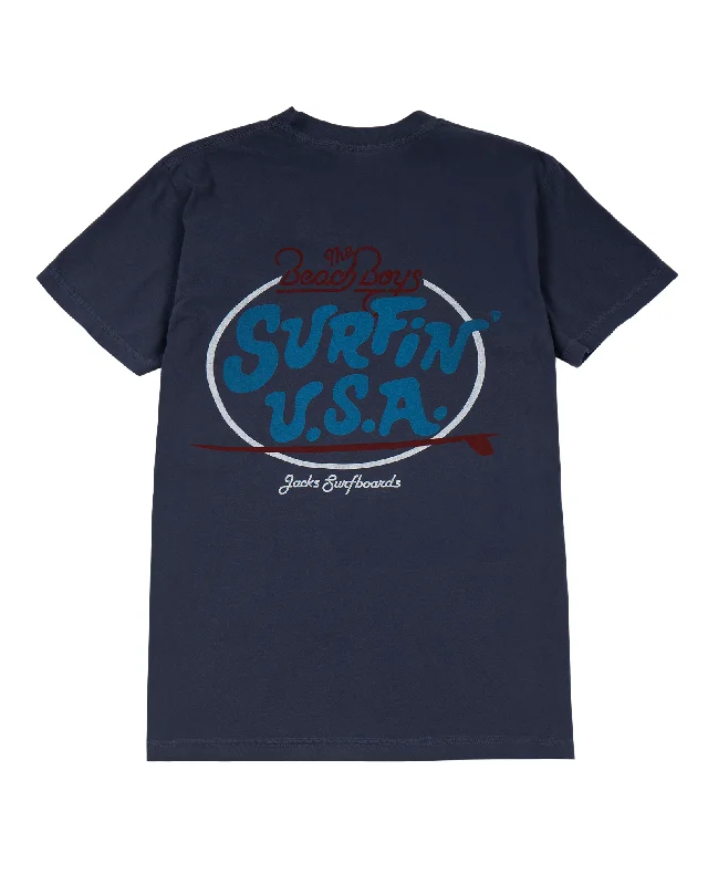 Muscle Women T Shirt for a Sporty and Casual LookWomen's The Beach Boys X Jack's  "Surfin USA" S/S Tee