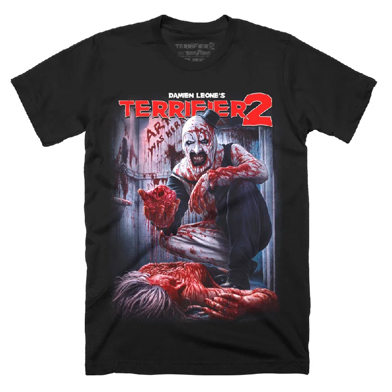 V - Neck Women T Shirt to Enhance the NecklineTerrifier 2 Heart Stopper T-Shirt