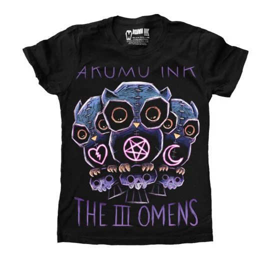 V - Neck Women T Shirt to Enhance the NecklineThe 3 Omens Women Tshirt