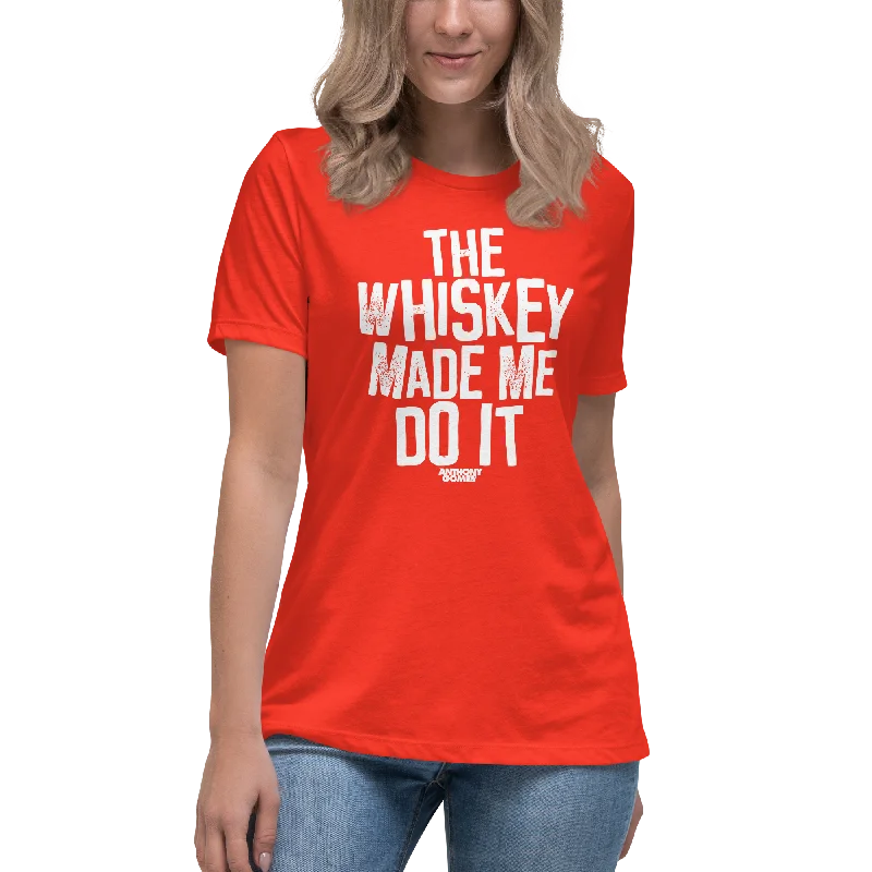 Moisture - Wicking Women T Shirt for Active LifestylesThe Whiskey... Women's Relaxed T-Shirt - Available in 5 Colors (S-3XL)