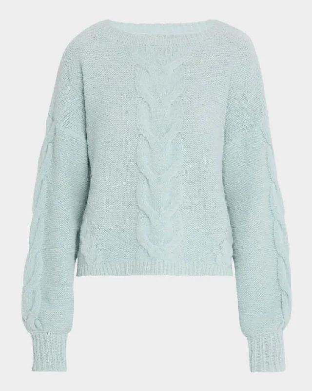 Cropped Women's Angora Blend Sweaters for a Trendy LookVaida Sweater in Mint