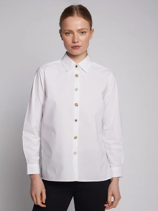 Vilagallo Irina White Poplin Shirt