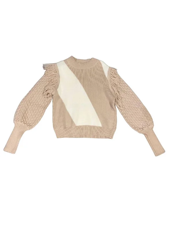 Open - Front Women's Cardigan - Style Mohair SweatersWarms The Soul Sweater In Tan, Cream