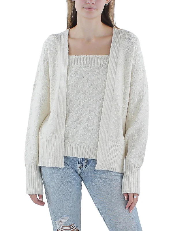 Hooded Women's Fleece - Lined Sweaters for WinterWomens 2PC Knit Sweater Set