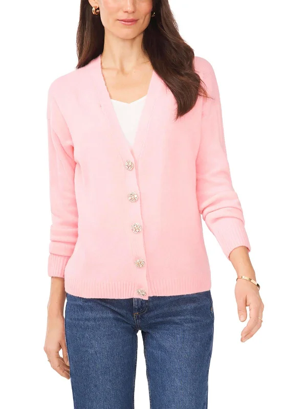 Bell - Sleeve Women's Mohair - Wool Blend SweatersWomens Button Down V Neck Cardigan Sweater